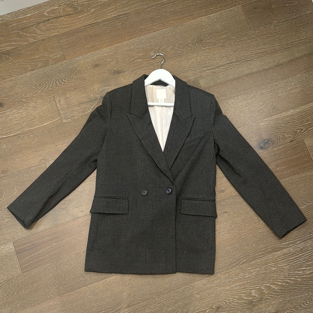 H&M Black Blazer Tailored Suit Jacket